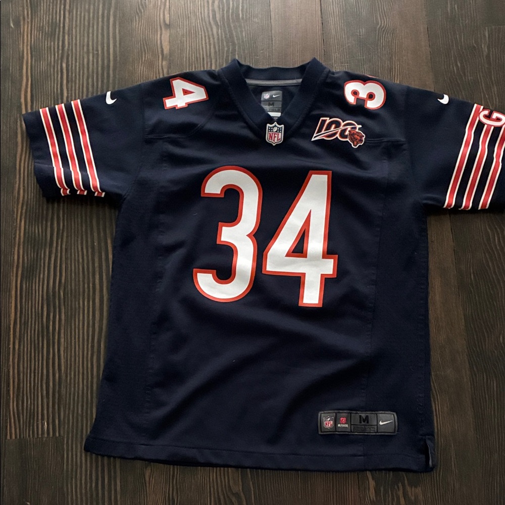Nike Navy Blue Walter Payton Chicago Bears NFL Jersey Kids New Without Tags
